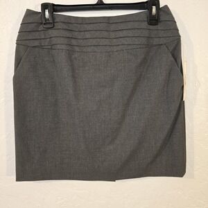 NEW Gianni Bini Dasha Skirt Dark Grey B30 Basic Mini with pockets 19" length $78